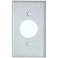 Doomsday Stainless Steel Metal Wall Plates Midsize 1 Gang Single Receptacle DO390351